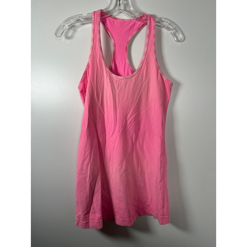 Pink Lululemon Tank Tops Athletic Racerbacks Slim Fit Yoga‎ Size 6 Casual Gym - Picture 2 of 10